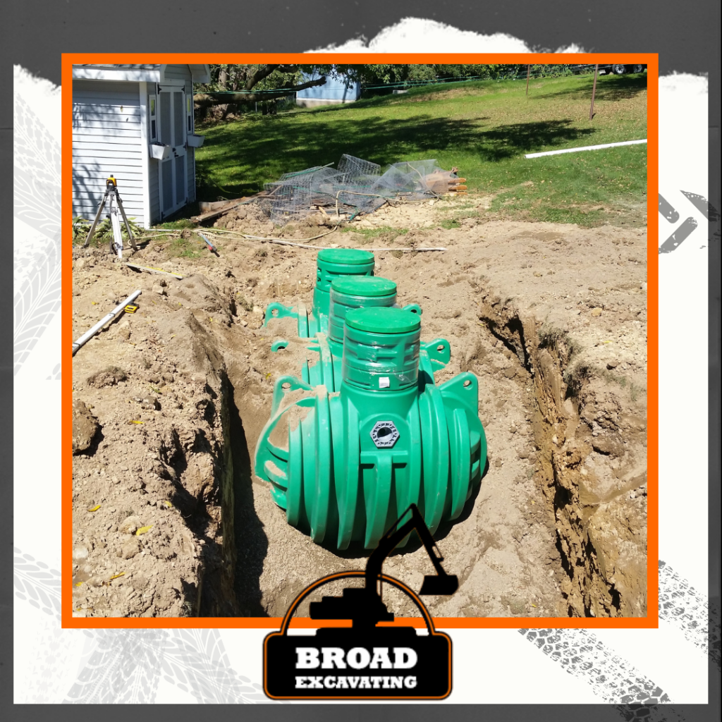 A septic issue may be repaired - Broad Excavating